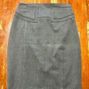 Express High Waisted Mid Length Skirt, Size 00